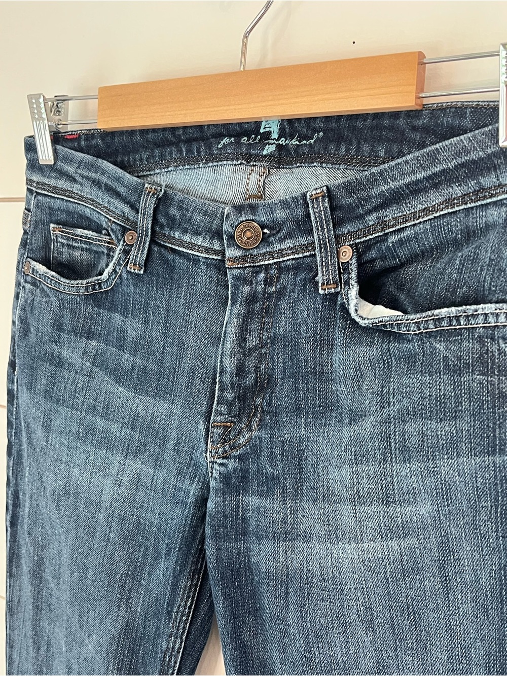 7 For All Mankind Flynt Women's Jeans western size 28 - Picture 4 of 6